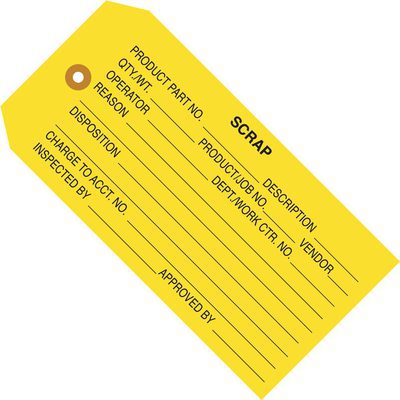"Scrap" Inspection Tags (1000/Case)