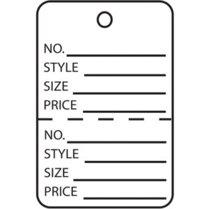 4 3/4 x 2 3/8 'HOLD' Printed Retail Tags, Blue/White 500/Case