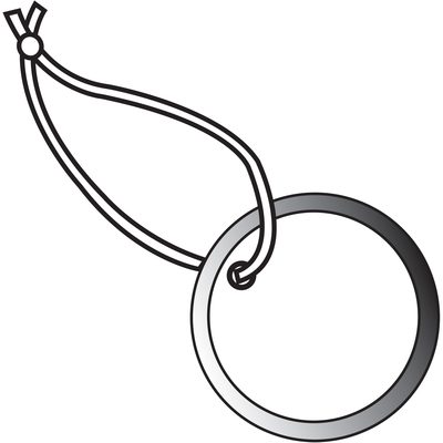 MH-USA 1 1/2" Metal Rim Tags - Pre-strung (100/Case)