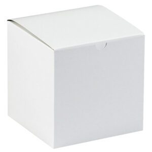 The MH-USA 9 x 9 x 9 White Gift Boxes come in a case of 50. These elegant square cardboard boxes are versatile and ideal for any occasion, adding understated charm to your gifts.