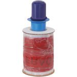The 5 x 80 Gauge x 500 FRAGILE Goodwrappers® Identi-Wrap comes with a red plastic stretch roll on a brown cardboard spool, plus a blue handle for easy dispensing. Sold as six per case, its ideal for secure packaging with caution messaging.