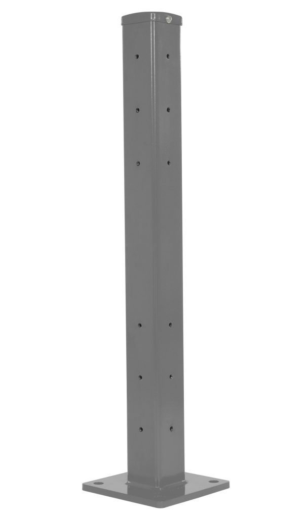 Rigid Tube Post 42 In Bolt-On Style Gray Semi Gloss