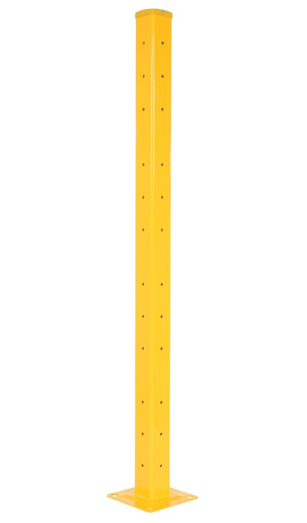 Rigid Tube Post 72 In Bolt-On Style Yellow