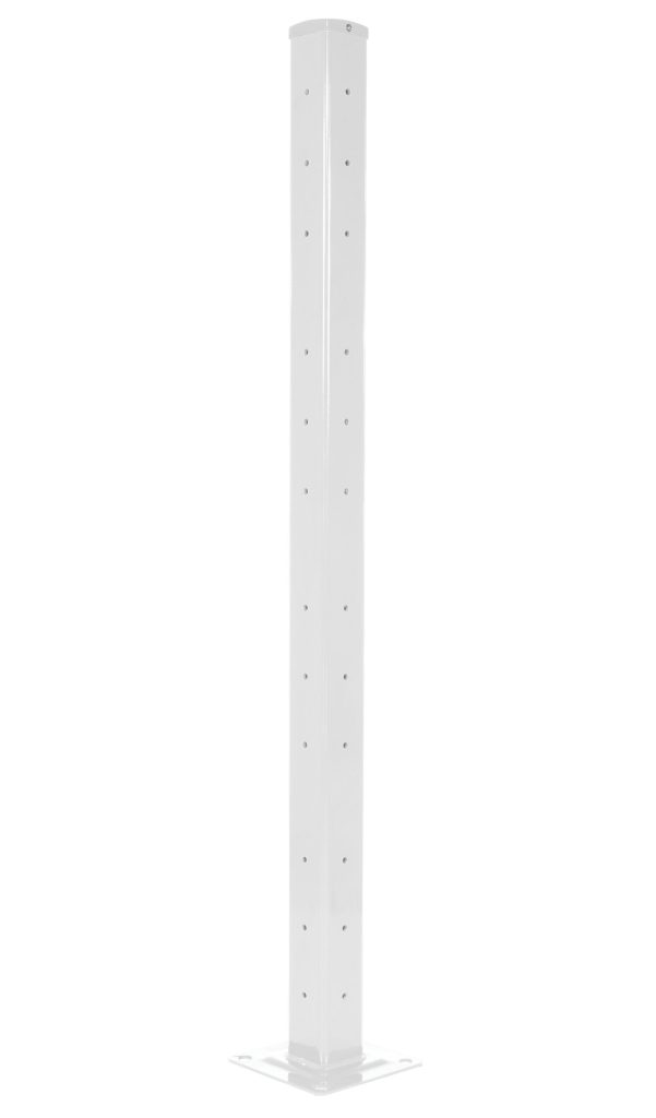 Rigid Tube Post 72 In Drop-In Style White