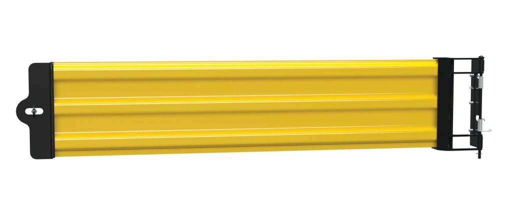 3 Rib Gate Bl Hinged Yellow Guard Rail 6 Ft