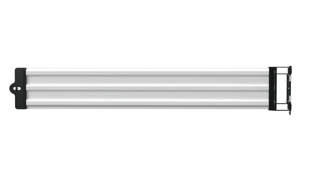 3 Rib Gate Bl Hinged White Guard Rail 8 Ft