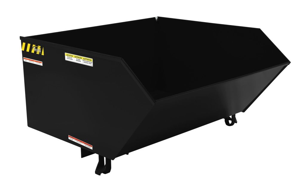 Low Profile Hopper Ld 1 Cu Yd-Semi Gloss Blk
