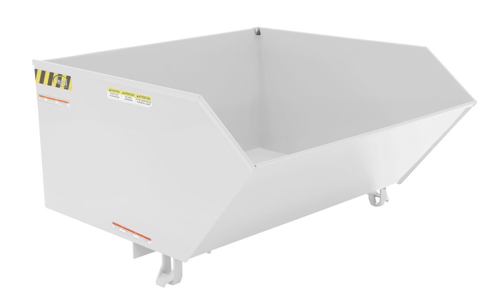 Low Profile Hopper Md 1 Cu Yd-White