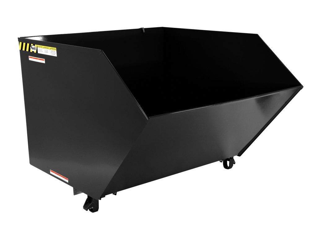 Low Profile Hopper Hd 1.5 Cu Yd-Hi Gloss Blk