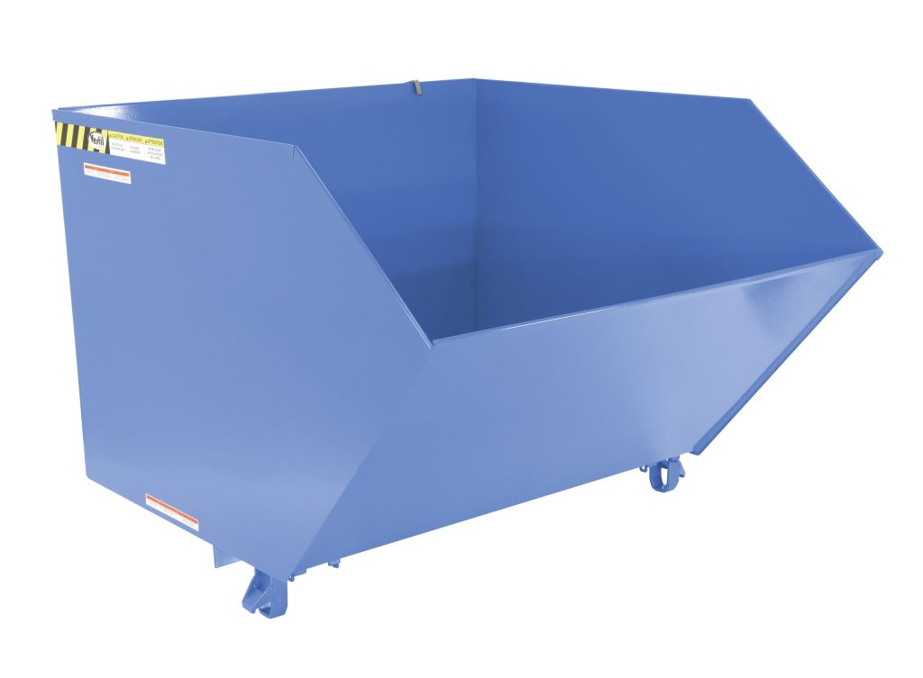 Vestil Hopper W/O Bump & Dump Hd 1Cu 6K Ornge