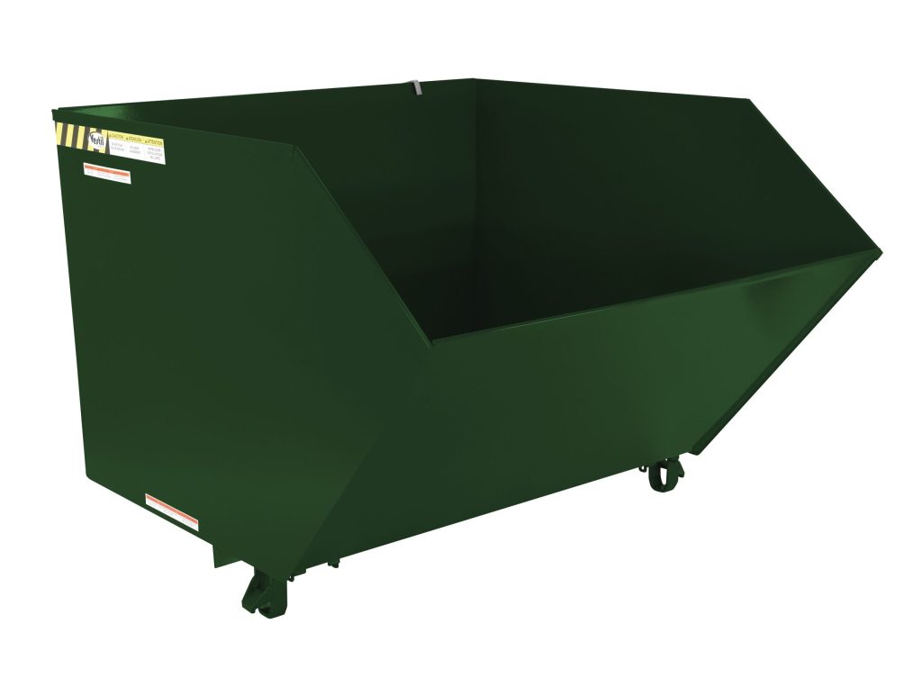 Low Profile Hopper Ld 1.5 Cu Yd-Hunter Green