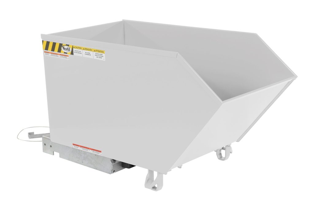 Low Profile Hopper Hd .50 Cu Yd-White