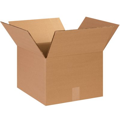 HD141410.jpg The MH-USA 14 x 14 x 10 heavy-duty box, shown with flaps up and a piece of tape on the bottom edge, is set against a white background. Its plain brown design makes it ideal for secure packaging needs. Sold as (25/Bundle).