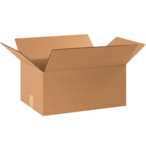 An open MH-USA 17 1/4 x 11 1/4 x 6 heavy-duty box with flaps extended, set against a plain white background.
