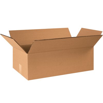 HD20146DW.jpg A large, open MH-USA 20 x 14 x 6 Double Wall Box from a 15/bundle set rests against a plain white backdrop, its flaps extended outward. The boxs empty interior and plain brown exterior highlight its durability and simplicity.