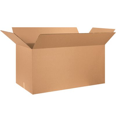 HD482424DW.jpg The MH-USA 48 x 24 x 24 Double Wall Boxes come in a bundle of five and feature an open brown cardboard design with outward flaps. They cast a subtle shadow on a pristine white background, making them perfect for secure shipping and storage.