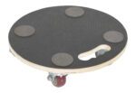 The Vestil Hardwood Dolly features a 15 round platform with four caster wheels, a black non-slip surface, and cut-out handle for easy carrying. Boasting a 440# capacity, its practical and sturdy for all your transport needs.