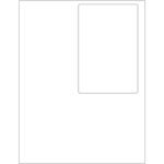 A blank white page features a faint rectangle in the upper right, reminiscent of an MH-USA 4 x 6 Label Size Integrated Label from the 100 Labels/Box set.
