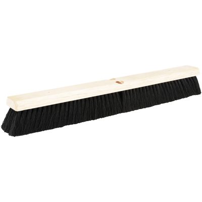 JAN191.jpg The MH-USA 24 Light-Duty Broom Head (2 1/2 Black Tampico) with dense bristles is designed for effective sweeping.