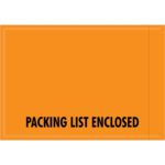 The MH-USA 4 1/2 x 6 envelopes feature PACKING LIST ENCLOSED in bold black capitals, ideal for securely attaching shipping documents. They are perfectly sized and come in a convenient case of 1000.
