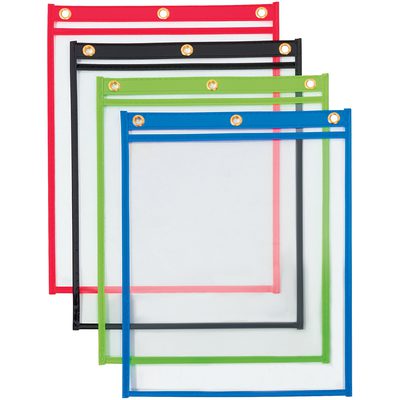 MH-USA 9 x 12" Heavy Weight Job Ticket Holders - Assorted Colors (20/Case)