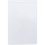 The MH-USA 6 x 9 Vinyl Envelopes are clear plastic hanging pockets with a top opening and hanging hole, ideal for displaying documents or signage. Sold in packs of 50 per case and featured against a white backdrop, these rectangular envelopes are perfect for showcasing content.