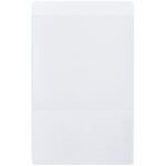 A white rectangular mat, with a slightly raised border and smooth surface divided by a subtle horizontal line, resembles the MH-USA 5 x 8 Top Loading Self-Adhesive Holder.