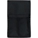 The MH-USA UKH-325 is a sleek black rectangular nylon holster with 2 pockets, featuring stitched edges and top opening.
