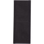 A black, rectangular nylon pouch with a textured surface and reinforced edges, ideal for tools or small items. Similar to the MH-USA UKH-324 Universal Single Knife Nylon Holster (10/Case), it offers durability and practicality.