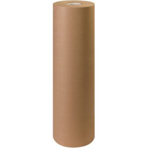 A large 30 - 50 lb. kraft paper roll (720/Roll) stands upright against a plain white background.