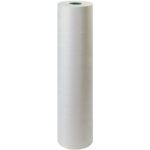 A single, tall roll of 36 - 30 lb. Bogus Kraft Paper Rolls stands upright against a plain, light background, with its cylindrical form and visible circular opening at the top.