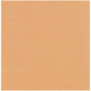 A square sheet of brown cardboard with a plain, uniform texture resembles a 50 lb. Kraft Paper Sheet, sized 12 x 12, from a bundle weighing 50 lbs.