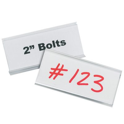 Angled Wire-Rac Snap-On Label Holders
