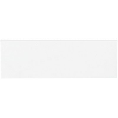 LH171.jpg The MH-USA 1 x 3 White Warehouse Labels with magnetic strips feature a glossy finish and sharp edges, similar to a long, rectangular white tile, making them ideal for modern spaces.