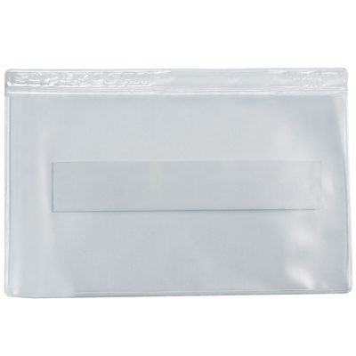 3 1/2 x 2" Super-Scan® Press-On Vinyl Envelopes - Long Side Open (50/Case)