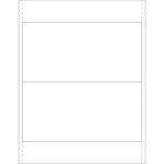 A minimalist design template with two horizontal rectangles, perfectly fitting MH-USA 4 x 8 Vinyl Envelope Insert Cards (100/Case), stacked vertically and outlined by a thin dashed frame, reminiscent of a comic strip.