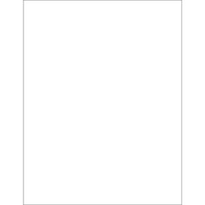 The empty vertical rectangular page with a thin gray border is similar to the MH-USA 8 1/2 x 11 Vinyl Envelope Insert Cards (50/Case) in appearance, featuring no text, images, or design elements.