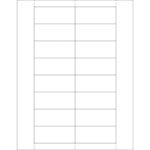 Centered on a white background, a blank grid table with 4 columns and 12 rows is ideal for organizing MH-USA 1 1/4 x 3 Plastic Label Holder Insert Cards (800/Case).