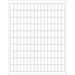 The MH-USA 1/2 x 1 White Rectangle Laser Labels (160/Sheet) form a grid of rectangular boxes with evenly spaced lines, elegantly framed by a plain white border.