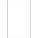 A pristine white rectangle with a thin black border, similar to MH-USA 8 1/2 x 14 White Rectangle Laser Labels (100 Labels/Box), poised to become a blank canvas.