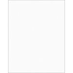 A blank white rectangle with a thin gray border resembles MH-USA 8 1/2 x 11 Clear Rectangle Laser Labels (100 Labels/Box), offering a clean sheet-like appearance.