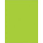 A solid MH-USA fluorescent green square with a thin black border, similar to their 8 1/2 x 11 removable rectangle laser labels.