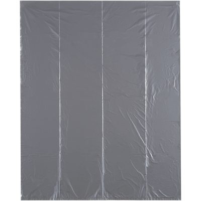 LSS3956X4S.jpg A 39 x 56 Sure-Sak® Can Liner, flat and gray with visible creases, lies on a plain background. Its subtle sheen suggests durability and practicality, making it ideal for various applications. Sold in cases of 50.