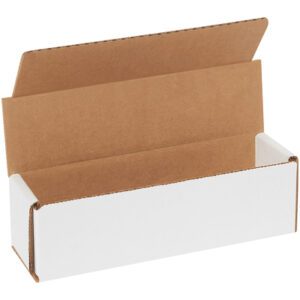 The MH-USA 7 x 2 x 2 white corrugated mailer with brown interior and spacious rectangular shape is ideal for shipping or packaging. Available in bundles of 50.