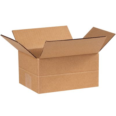 MD864.jpg The MH-USA 8 x 6 x 4 Multi-Depth Corrugated Box, with its flaps open, showcases its plain brown surface against a white background. This empty box is part of a convenient bundle of 25 for versatile packaging needs.