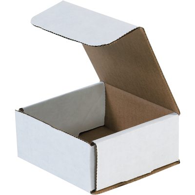 White Corrugated Mailers (50/Bundle)
