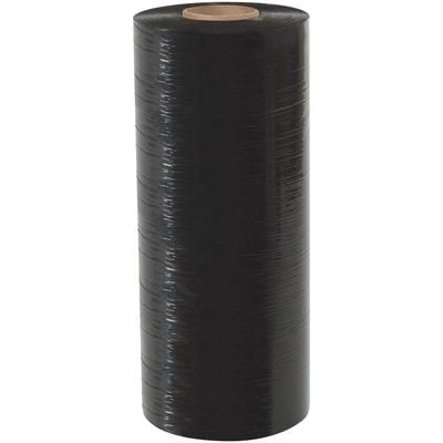 MSF2080BLK.jpg The MH-USA 20 x 80 Gauge x 5000 Black Blown Machine Stretch Wrap (40/Skid) is sturdy with a cardboard core, ideal for securing packages. Its tightly wound, glossy surface reflects light beautifully, ensuring both durability and a sleek finish.