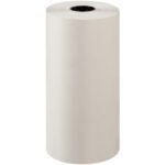 The MH-USA 18 newsprint roll, approximately 1440 long, features a plain white design with a black center core and smooth edges, perfect for your newsprint needs. It stands upright against a white background.