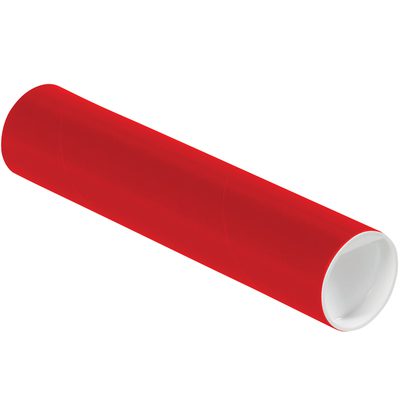 Red Tubes with Caps (50/Case)