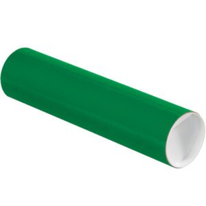 A cylindrical MH-USA 3 x 12 green tube with white caps from a set of 24 is positioned diagonally against a plain white background.